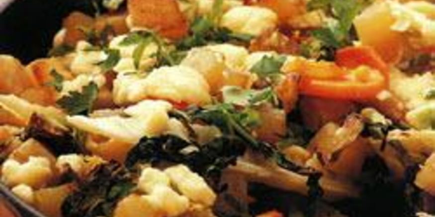 Рецепт овощного рагу с сыром