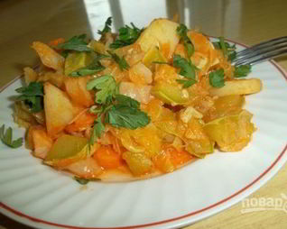 Овощное рагу в казане