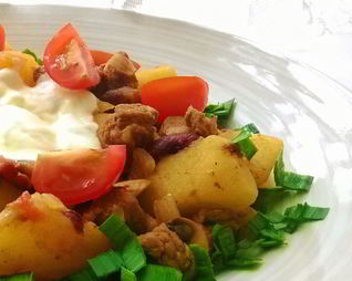 Рагу из говядины с фасолью