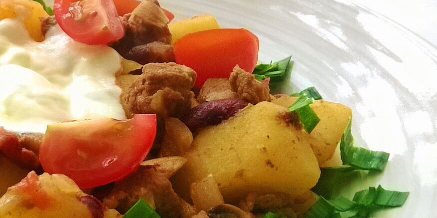 Рецепт рагу из говядины с фасолью