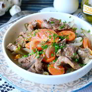 Рецепт Рагу из говядины в пароварке