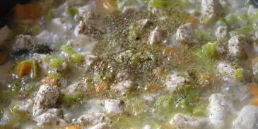 рагу из индейки с луком-пореем