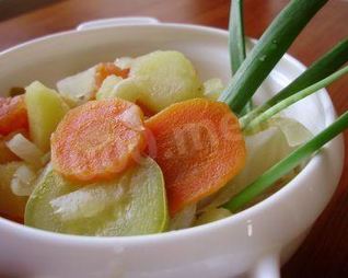 Рагу с яблоками и овощами