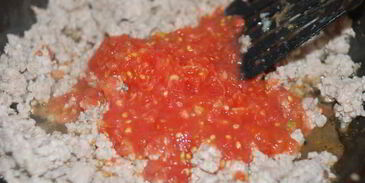 запеченное овощное рагу с мясным фаршем