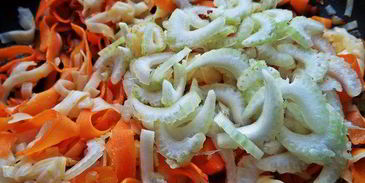 рисовая лапша с овощами