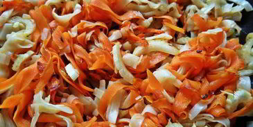 рисовая лапша с овощами