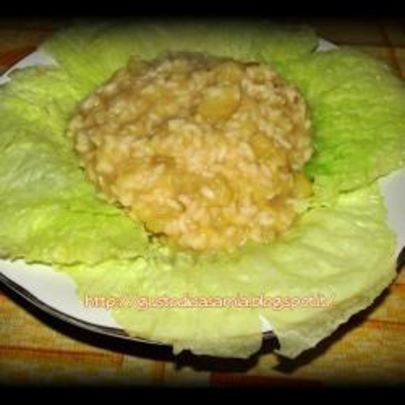 Овощное ризотто с картофелем и капустой