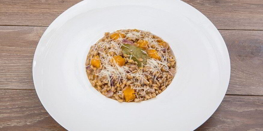 Рецепт перлового ризотто с тыквой