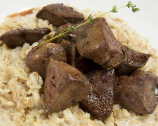 Ризотто из перловки с индейкой