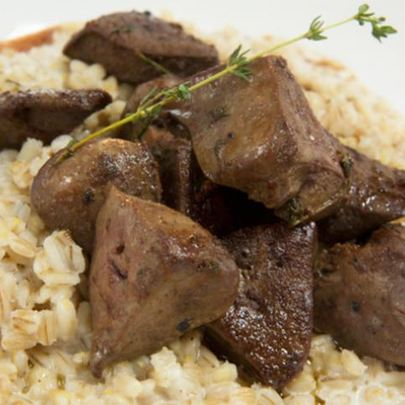 Ризотто из перловки с индейкой