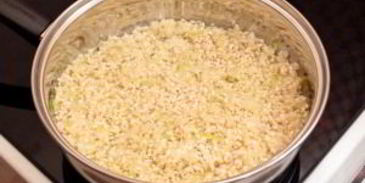 ризотто с беконом и болгарским перцем