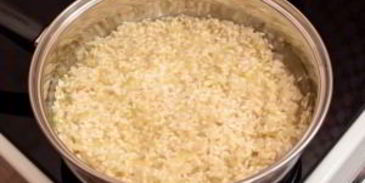 ризотто с беконом и болгарским перцем