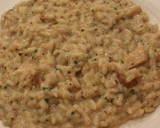 Ризотто с белыми грибами и трюфельной пастой