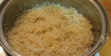 ризотто с белыми грибами со сливками