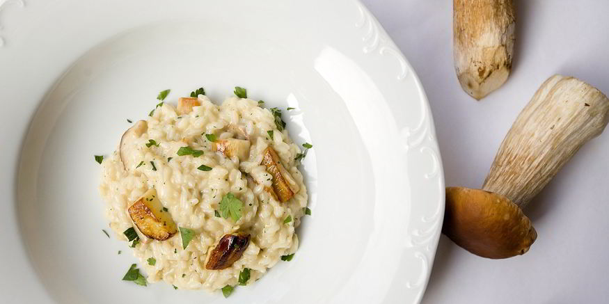 Рецепт ризотто с белыми грибами