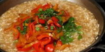 ризотто с болгарским перцем