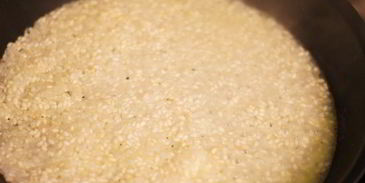 ризотто с фенхелем, цукини и мятой