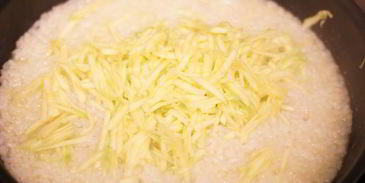 ризотто с фенхелем, цукини и мятой