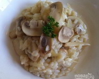Ризотто с грибами и луком