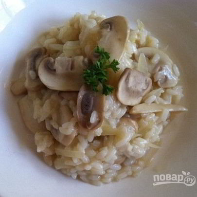 Ризотто с грибами и луком