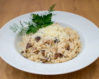 Ризотто с грибами шиитаки
