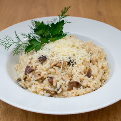 Ризотто с грибами шиитаки