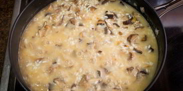 ризотто с грибами шиитаки