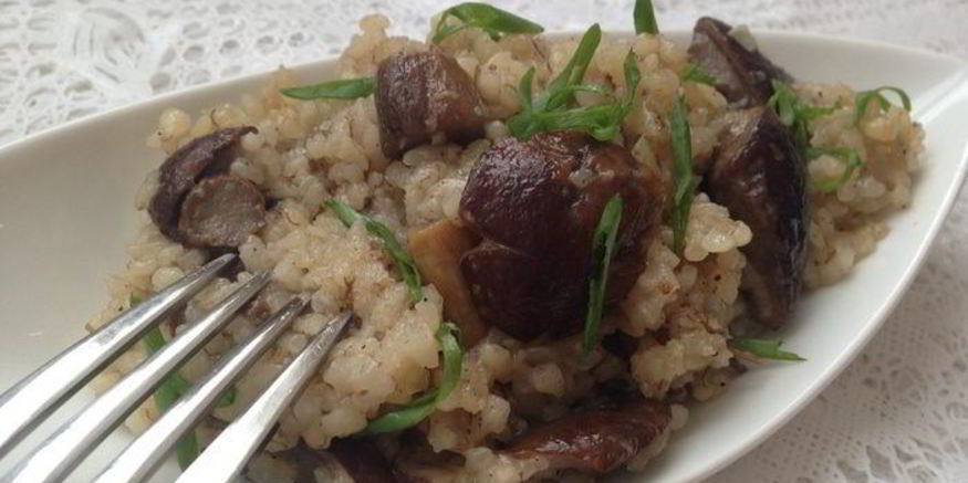 Рецепт ризотто с грибами в мультиварке