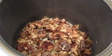 ризотто с грибами в мультиварке