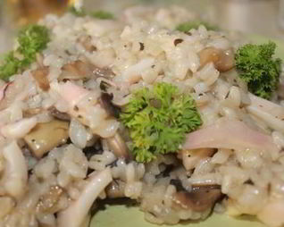 Ризотто с кальмарами