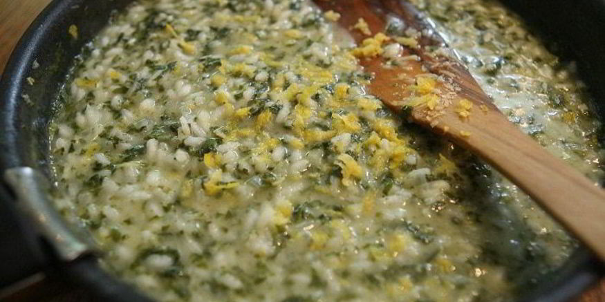 Рецепт ризотто с крапивой