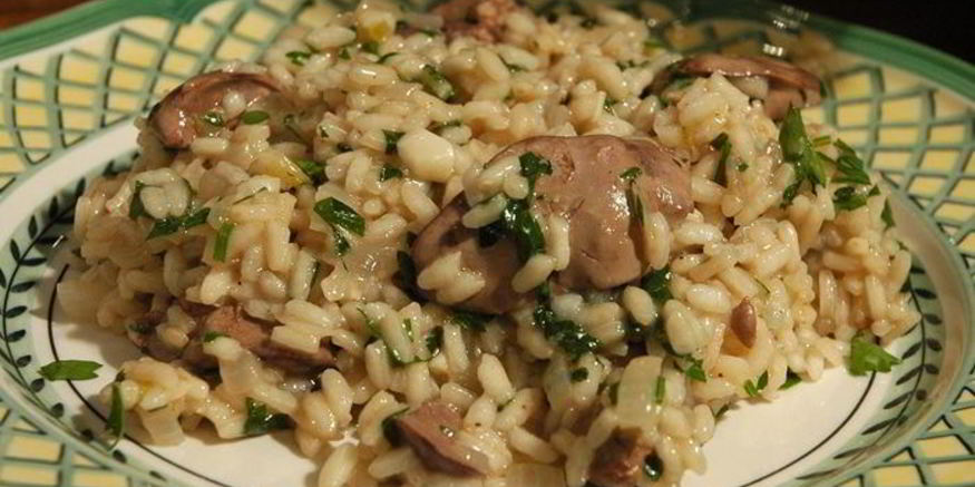 Рецепт ризотто с куриной печенкой