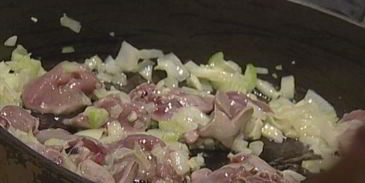 ризотто с куриной печенкой