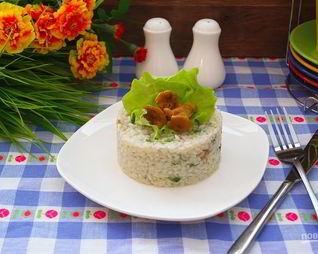 Ризотто с лисичками