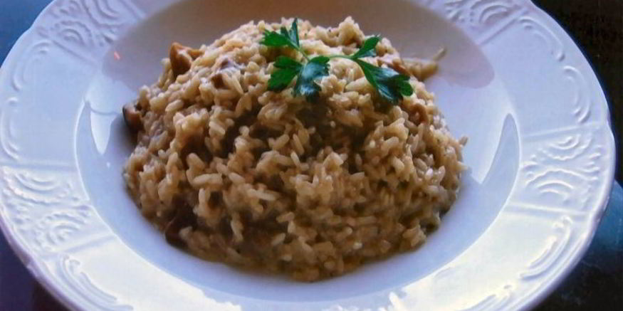 Рецепт ризотто с опятами