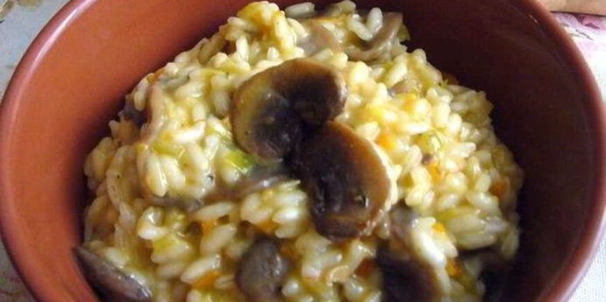 Рецепт ризотто с овощами и грибами