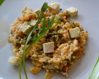 Ризотто с руколой