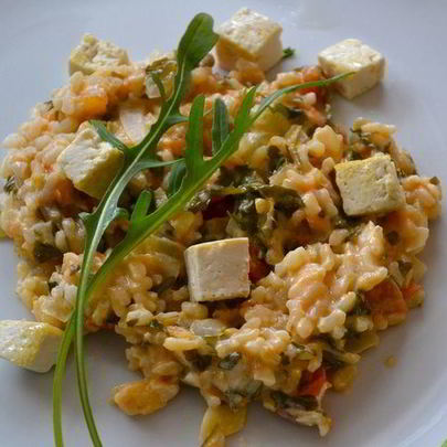 Ризотто с руколой