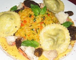 Ризотто с шафраном и лимоном