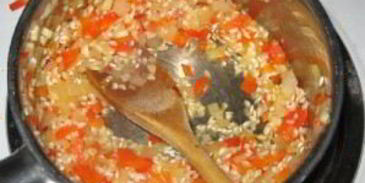 ризотто с шафраном и лимоном