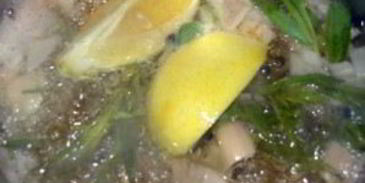 ризотто с шафраном и лимоном