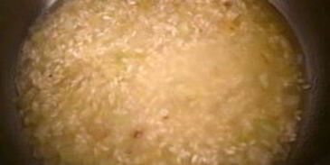 ризотто с шампиньонами и сливками