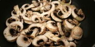 ризотто с шампиньонами и сливками