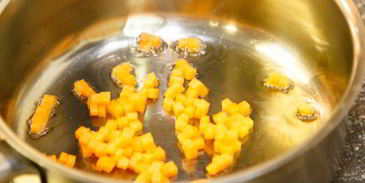 ризотто с тыквой и копченой утиной грудкой