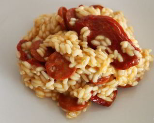 Ризотто с вялеными помидорами