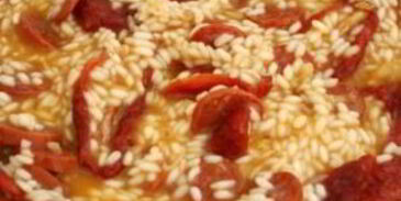 ризотто с вялеными помидорами