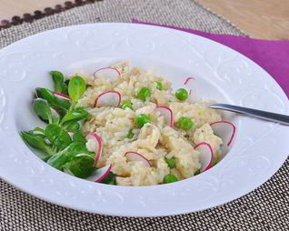 Ризотто с зеленым горошком