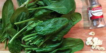 ризотто со шпинатом и козьим сыром