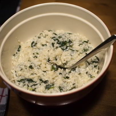 Ризотто со шпинатом