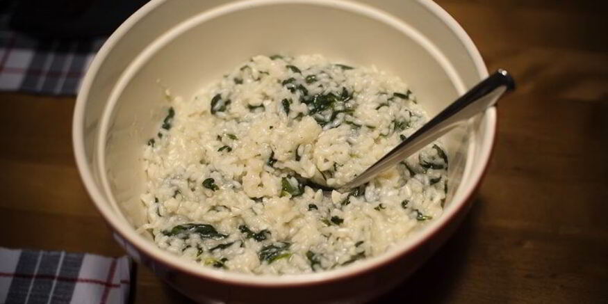 Рецепт ризотто со шпинатом